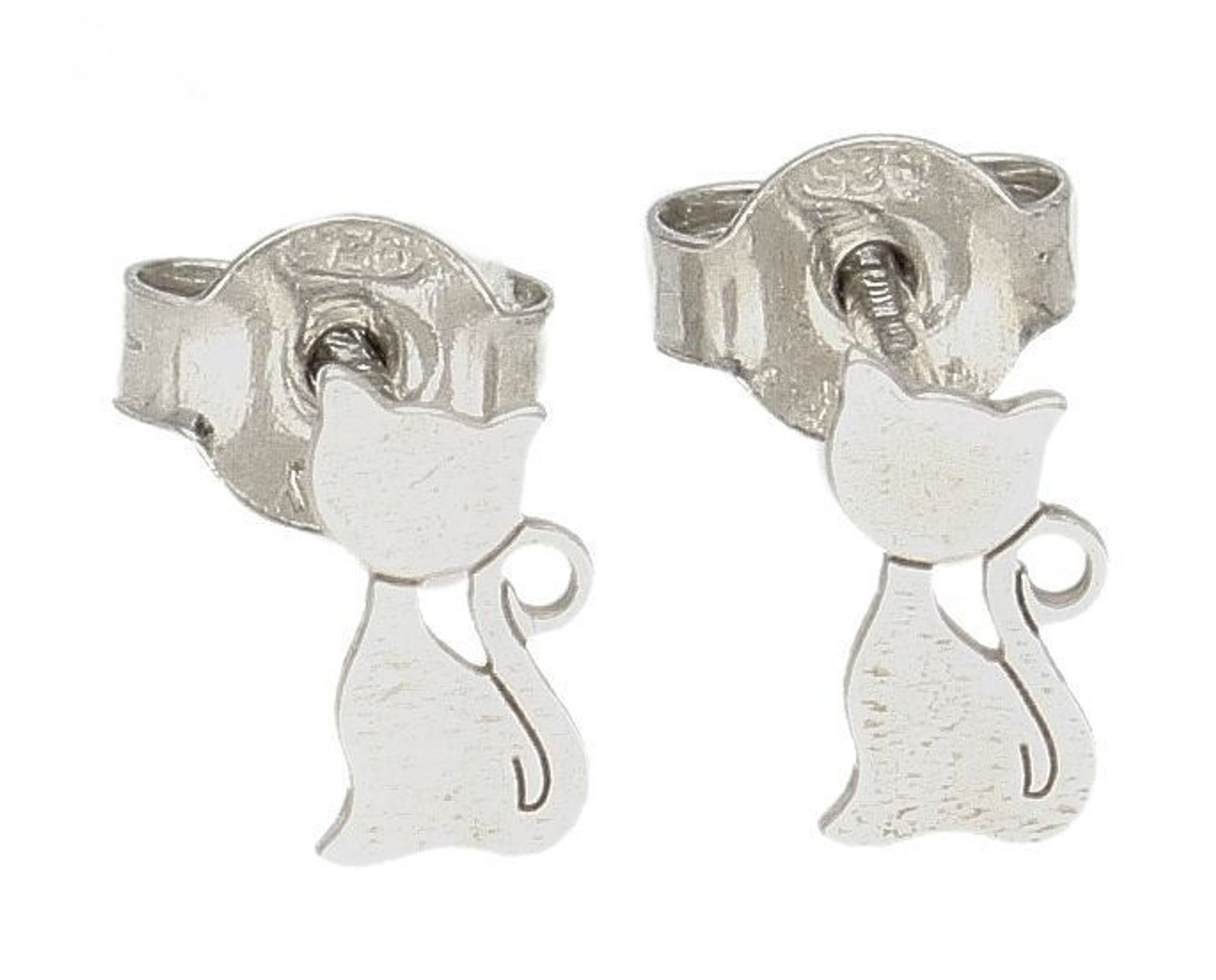 Srebrne kolczyki dziecięce gładkie kotki OR RM 96 017. Kolczyki srebrne Dall'Acqua próby 925. Kolczyki na sztyft kotki. DALL'ACQUA to marka podkreślająca piękno, łącząca idealnie klasykę i najnowsze trendy w biżuterii..jpg